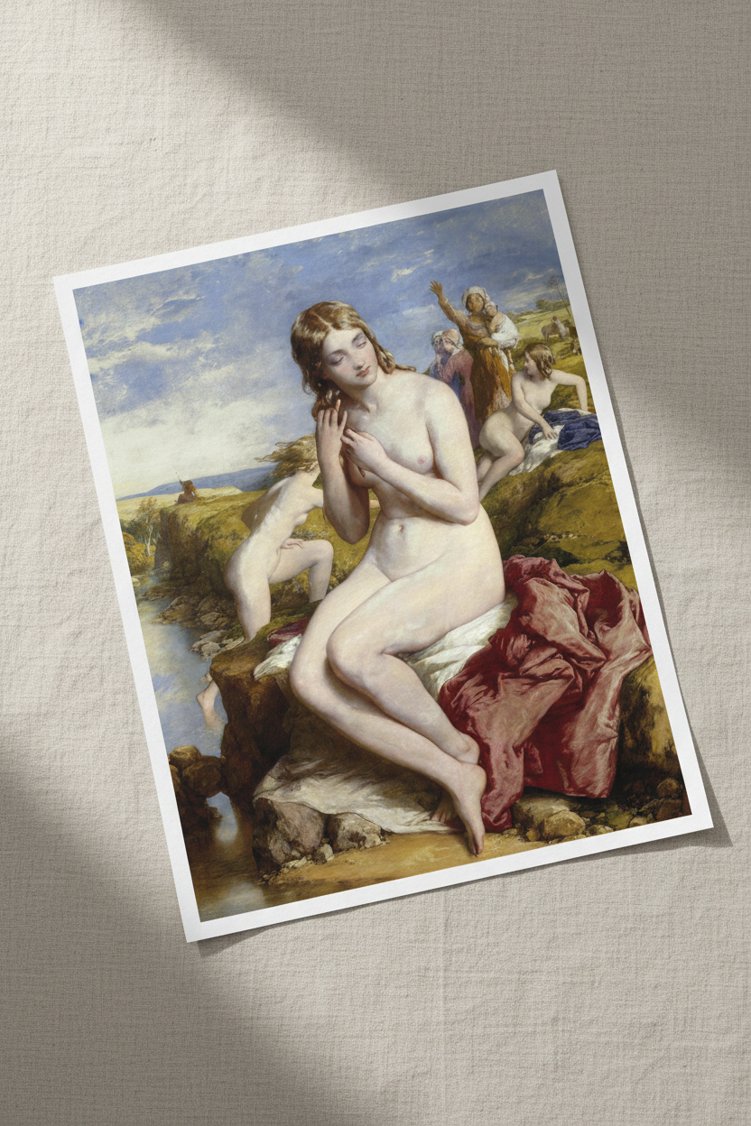 Bathers Surprised by Irish Artist William Mulready Art Print – view 21 | Buy Irish Art