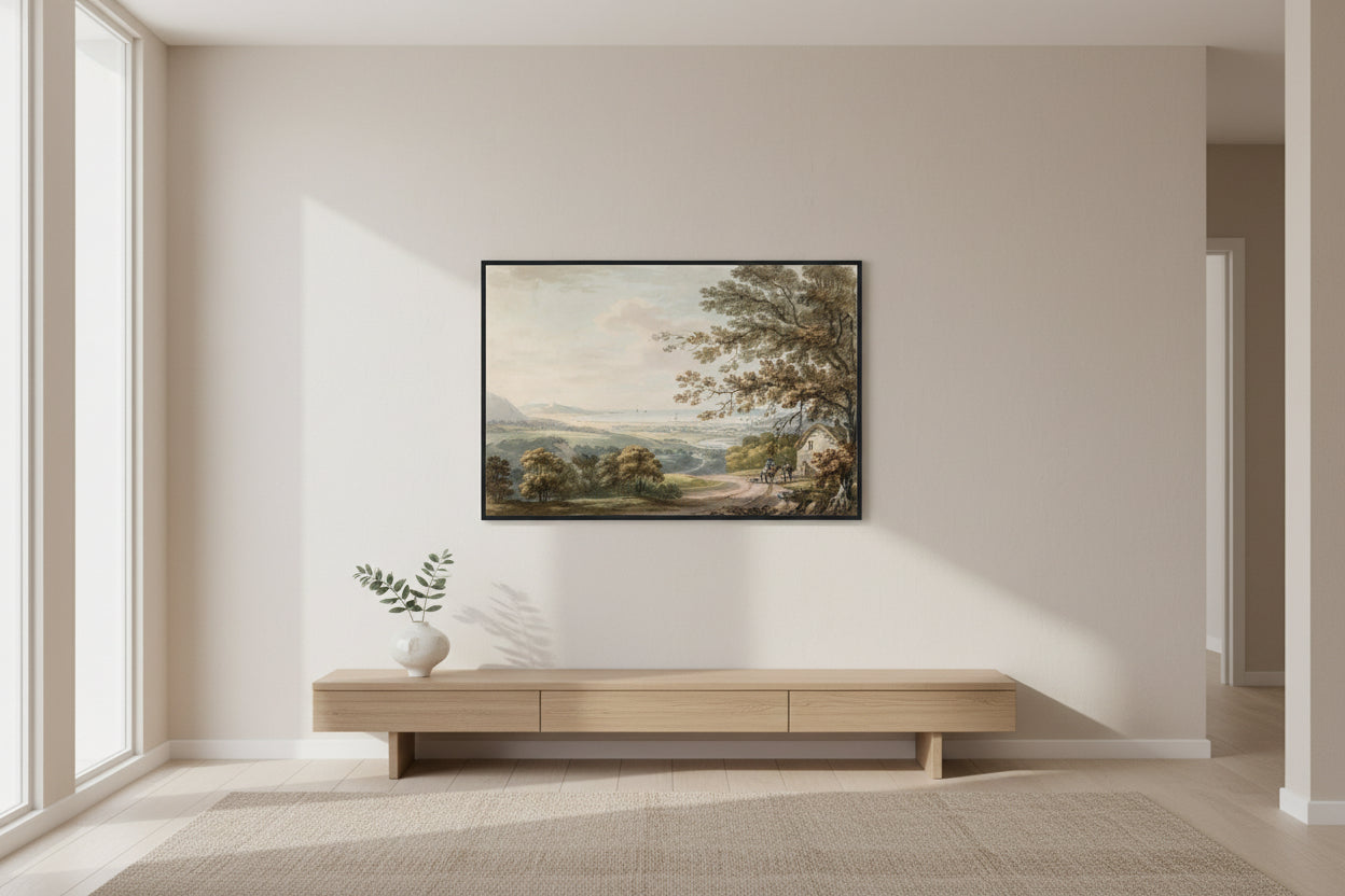 The Countryside near Bray, Wicklow – Framed Irish Landscape Print – view 11 | Buy Irish Art
