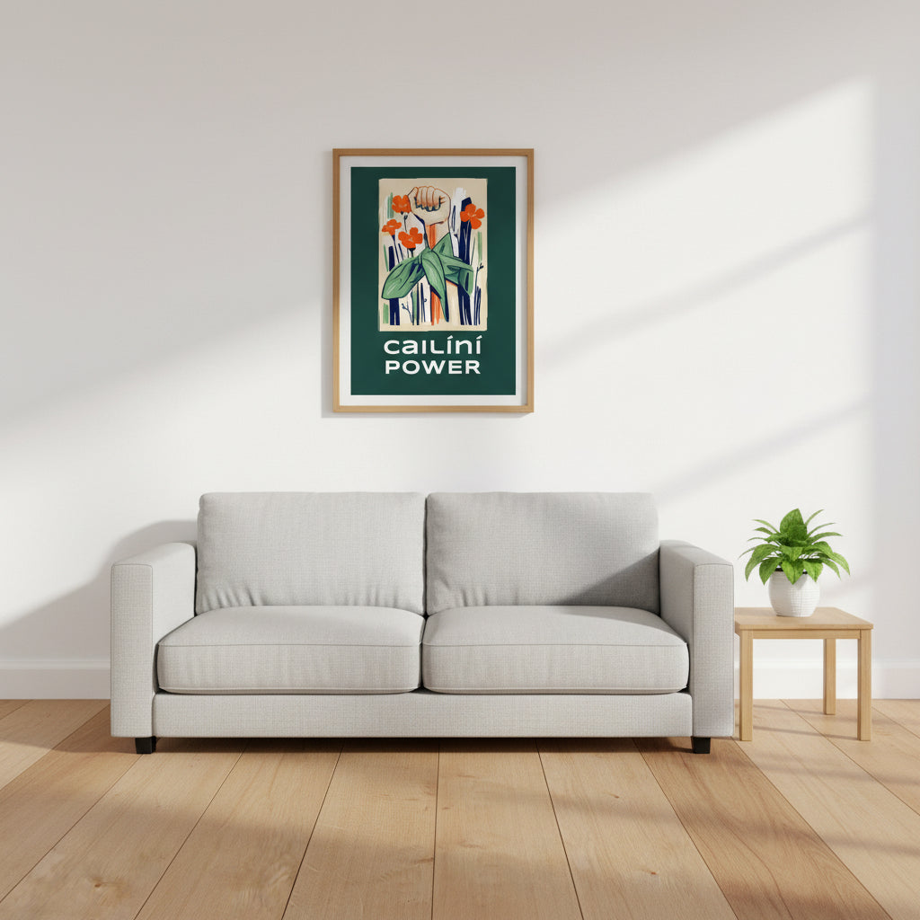 Cailíní Power – Irish Girl Power Art Print | Feminist Wall Art