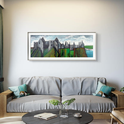 Dunluce Castle Canvas  Art Print – Irish wall art print | Buy Irish Art