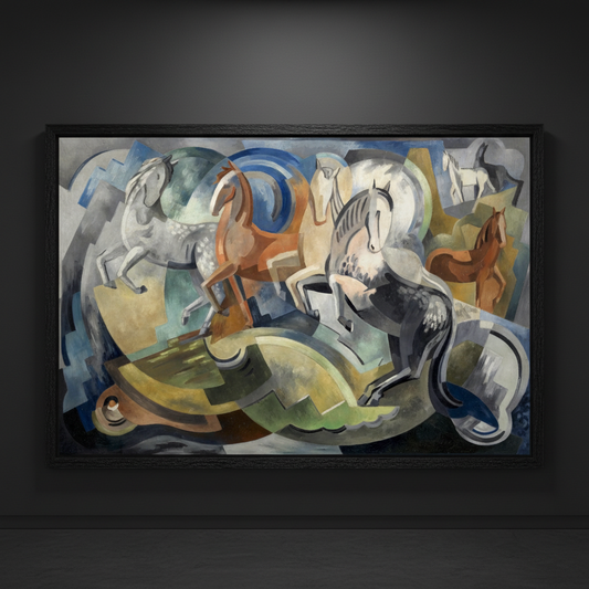 Achill Horses by Mainie Jellett | Irish Art Print