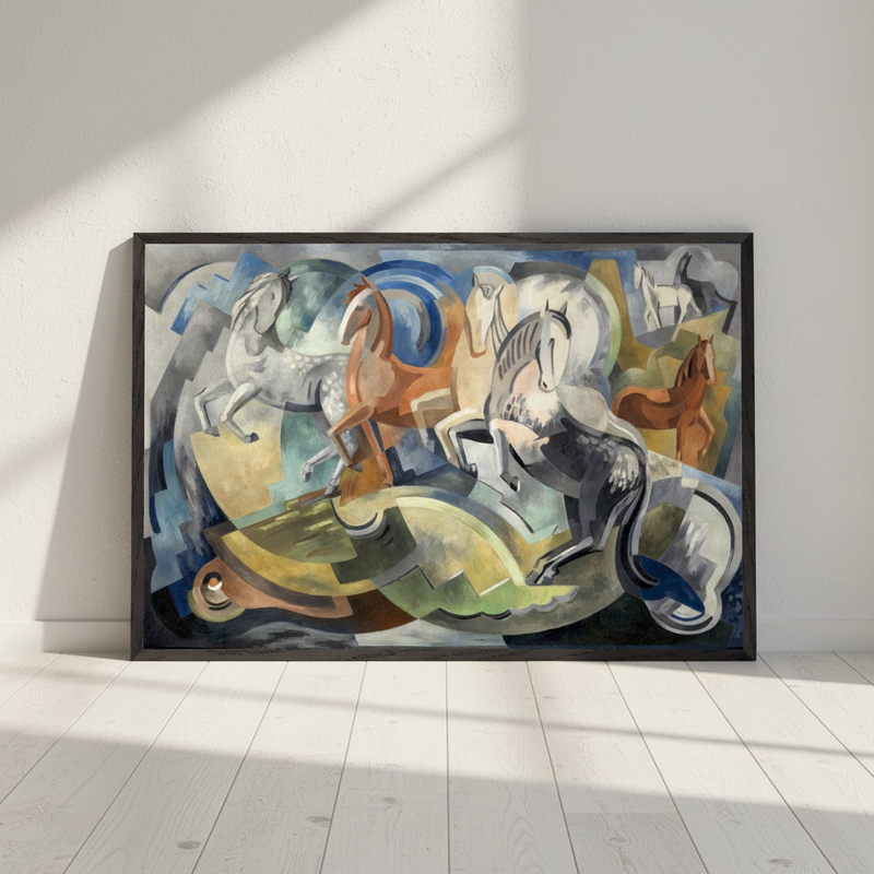 Achill Horses (1941) – Mainie Jellett Irish Art Print