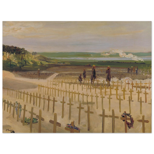 The Cemetery Etaples 1919 by Sir John Lavery Irish master art print 30x40 cm unframed archival edition”