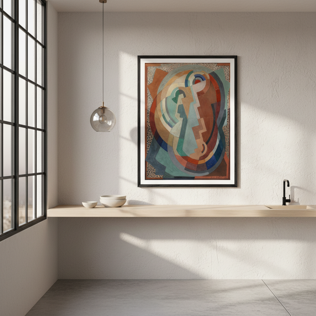 The Virgin and Child by Mainie Jellett – Irish Modernist Art Print (view 25)