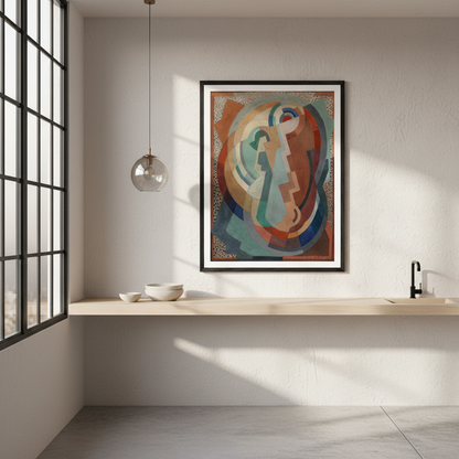 The Virgin and Child by Mainie Jellett – Irish Modernist Art Print (view 25)