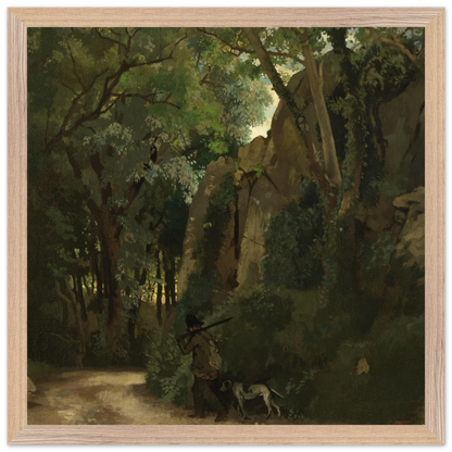 Trees at Howth by William Orpen – 40×40 cm natural wood frame museum-quality art print