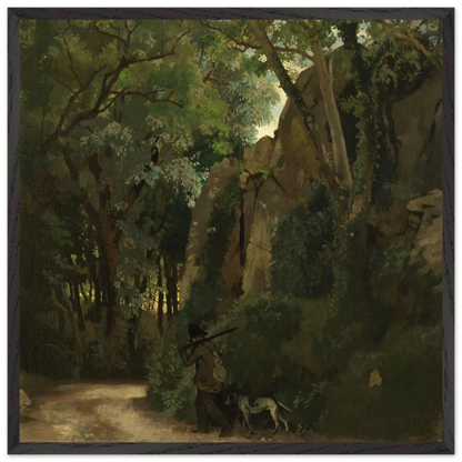 Trees at Howth by William Orpen – 70×70 cm black frame museum-quality art print