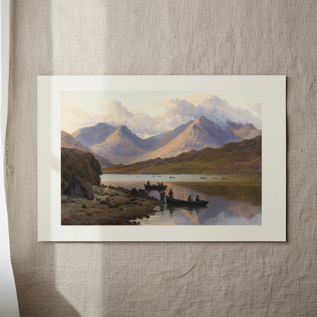 A View of the Killaries – Bartholomew Colles Watkins Print (view 7)