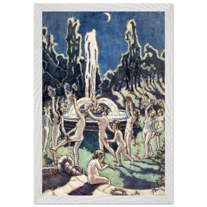 Nudes Dancing Round a Fountain by Mainie Jellett - unframed Irish modernist print