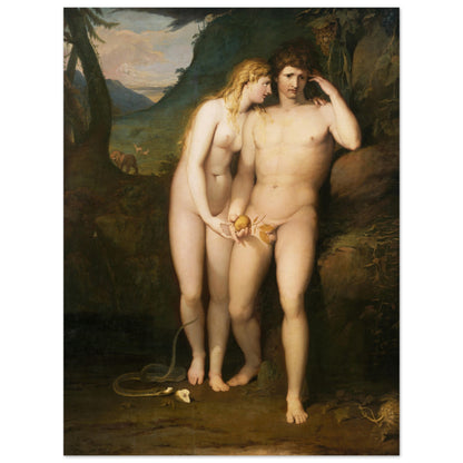 The Temptation of Adam (1767–70) – James Barry Art Print – size comparison view | Buy Irish Art