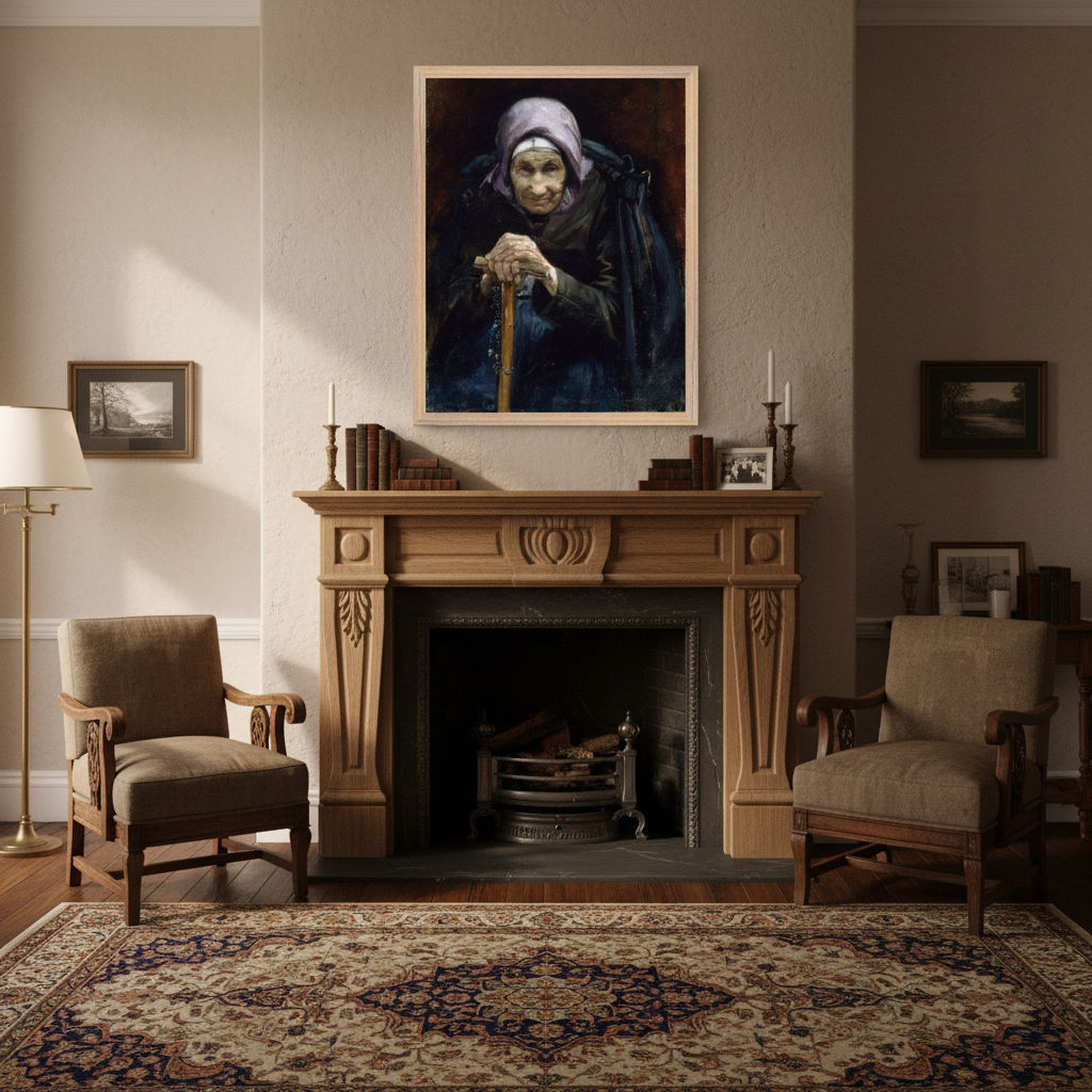 The Fisherman’s Mother Art Print By Irish Artist Helen Mabel Trevor 40x50 cm – view 11 | Buy Irish Art