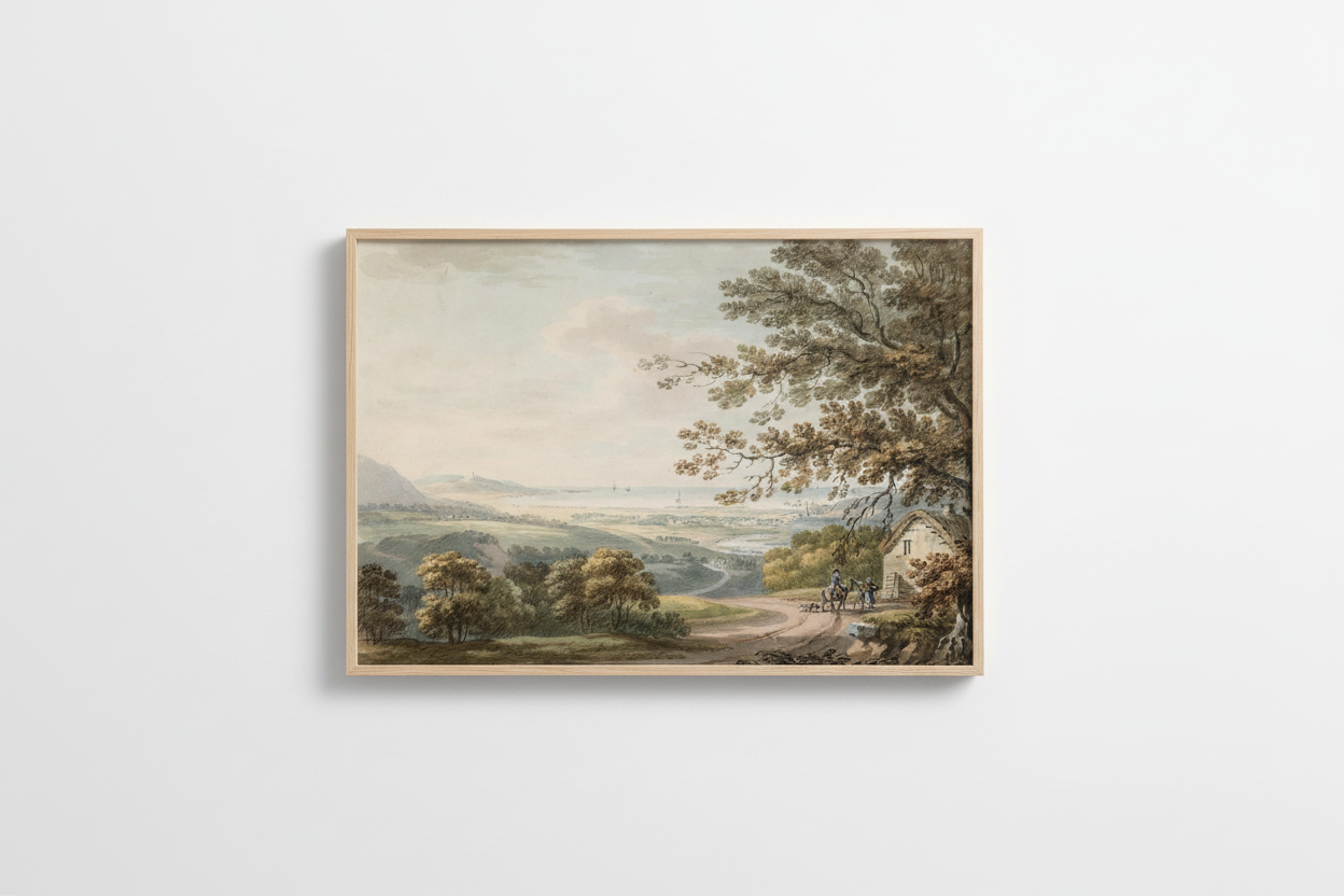 The Countryside near Bray, Wicklow – Framed Irish Landscape Print – view 9 | Buy Irish Art