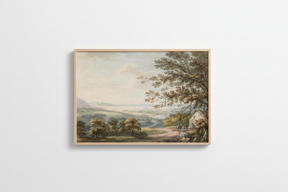 The Countryside near Bray, Wicklow – Framed Irish Landscape Print – view 9 | Buy Irish Art