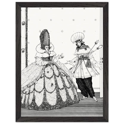 Sleeping Beauty by Harry Clarke in a black frame with a white margin