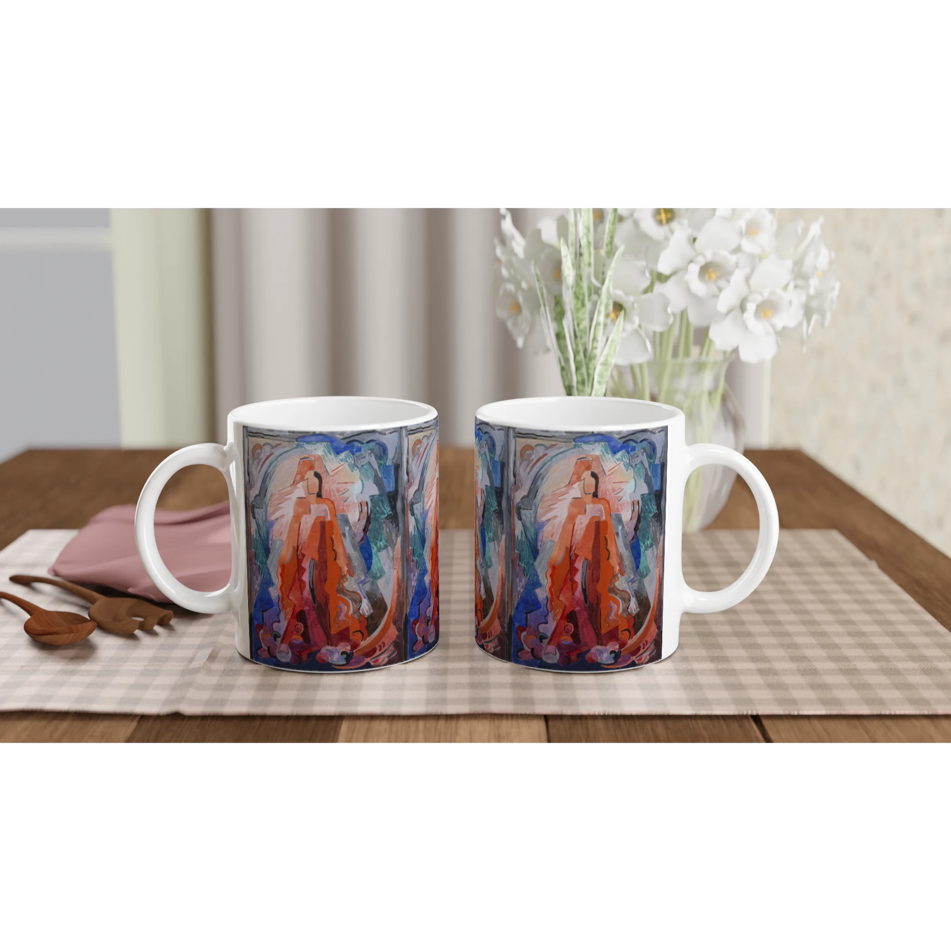 I Have Trodden the Winepress Alone - Ceramic Mug – Mainie Jellett Artwork – side view | Buy Irish Art