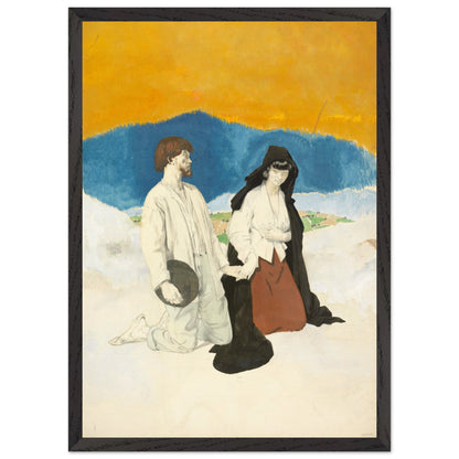 William Orpen Western Wedding print in a slim black frame