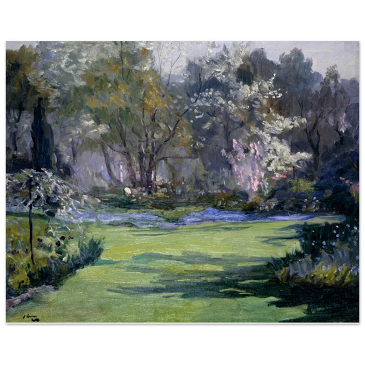 Spring, the Garden, Villa Sylvia (1921) by Sir John Lavery, unframed art print, 20x25 cm