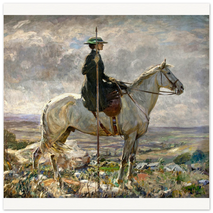 The Amazon John Lavery – wood frame option, Ulster Museum collection print