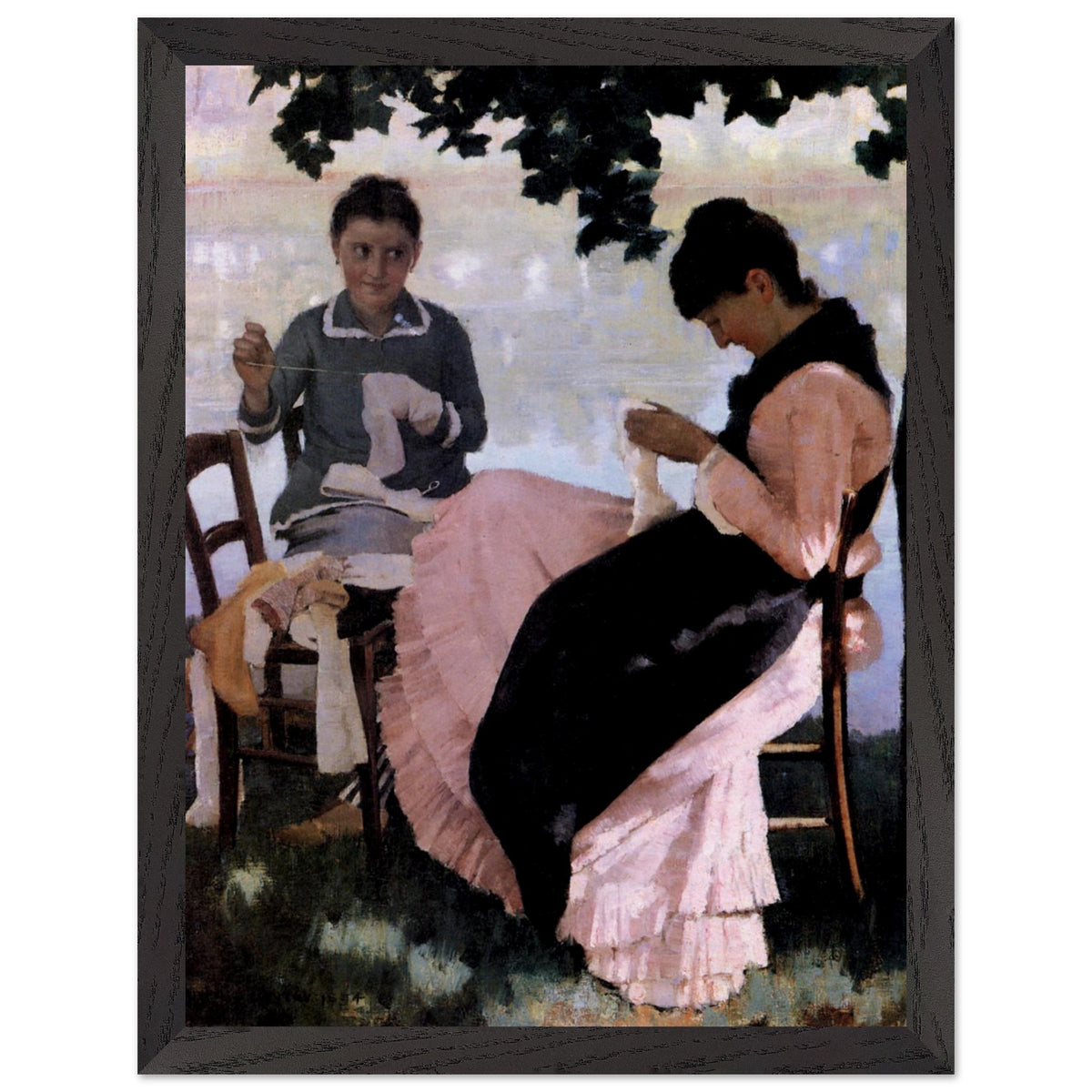 Sewing in the Shade (1884) – Sir John Lavery (view 8)