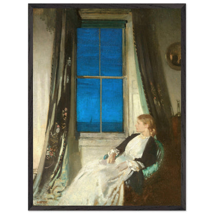 Night by William Orpen print with a black frame on a plain white background