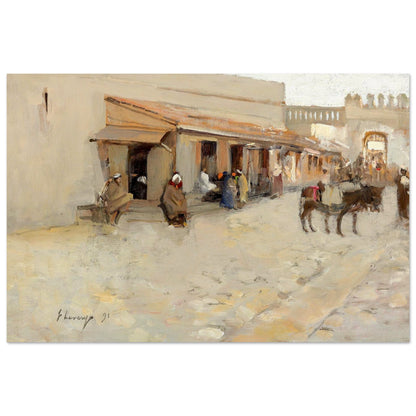 El Asha (1891) by Sir John Lavery, unframed print with a white border