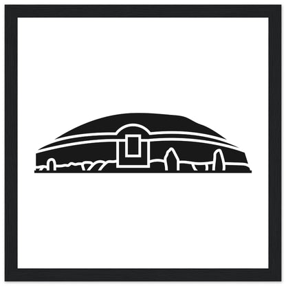 Moderner minimalistischer Newgrange-Illustrationsdruck