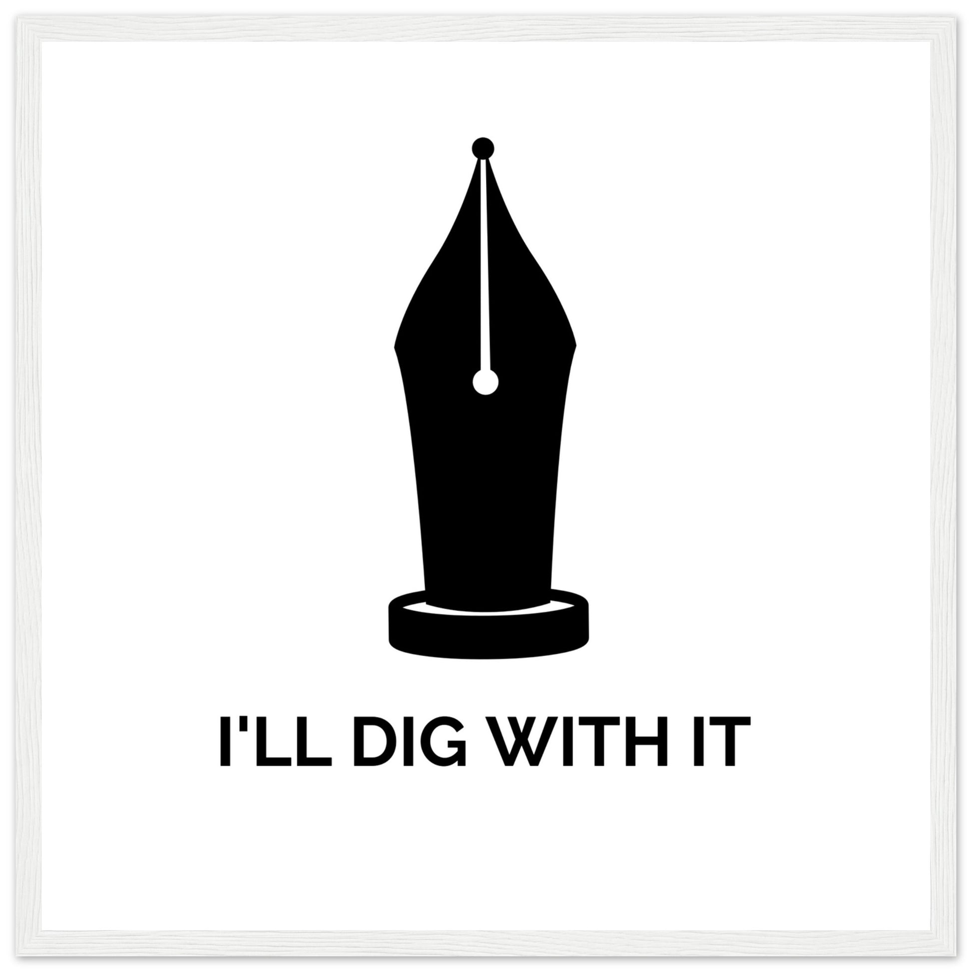 I’ll Dig With It – Seamus Heaney Quote Art Print (view 7)
