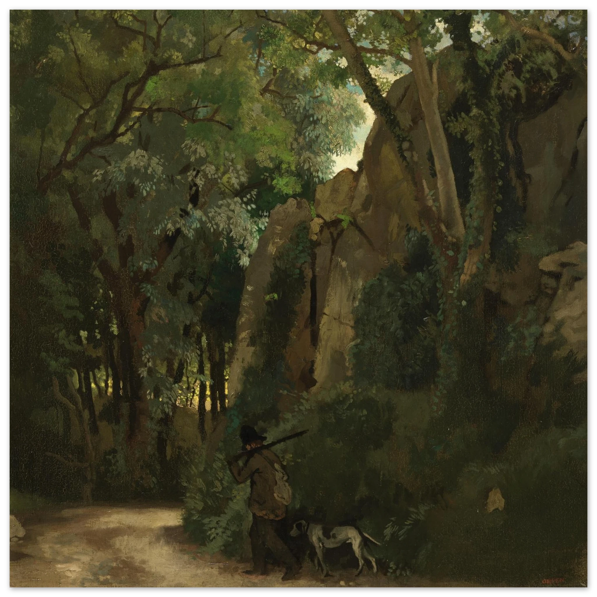 Trees at Howth by William Orpen – 40×40 cm museum-quality unframed art print