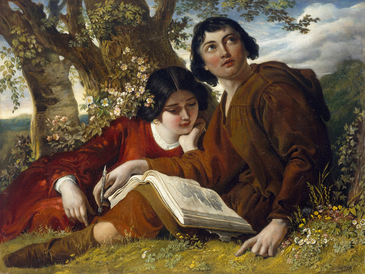 Claude Lorrain Sketching, oil painting by Daniel Maclise, 1853