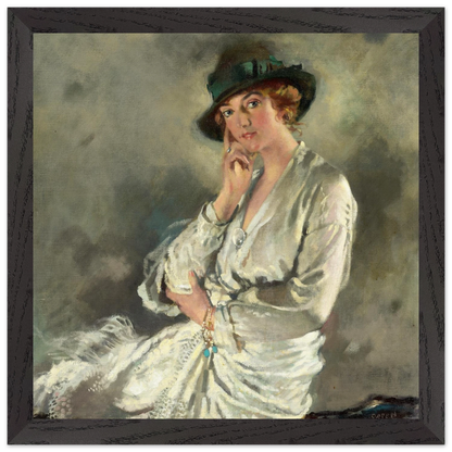 Mrs Charles S. Carstairs by William Orpen in a wide black frame