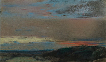 The Moor at Sunrise, pastel by William Mulready