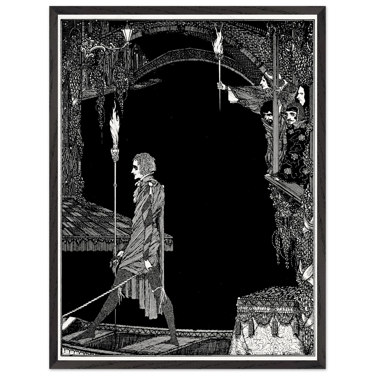 Myself No Power by Harry Clarke in a black frame with a white border