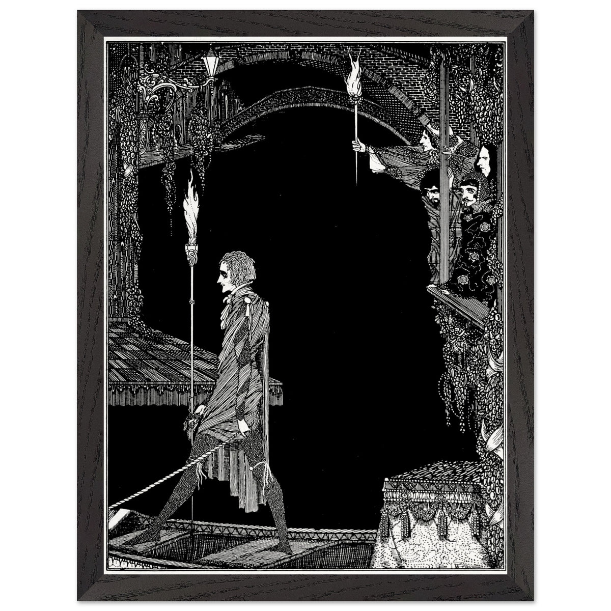Myself No Power by Harry Clarke in a dark wood frame
