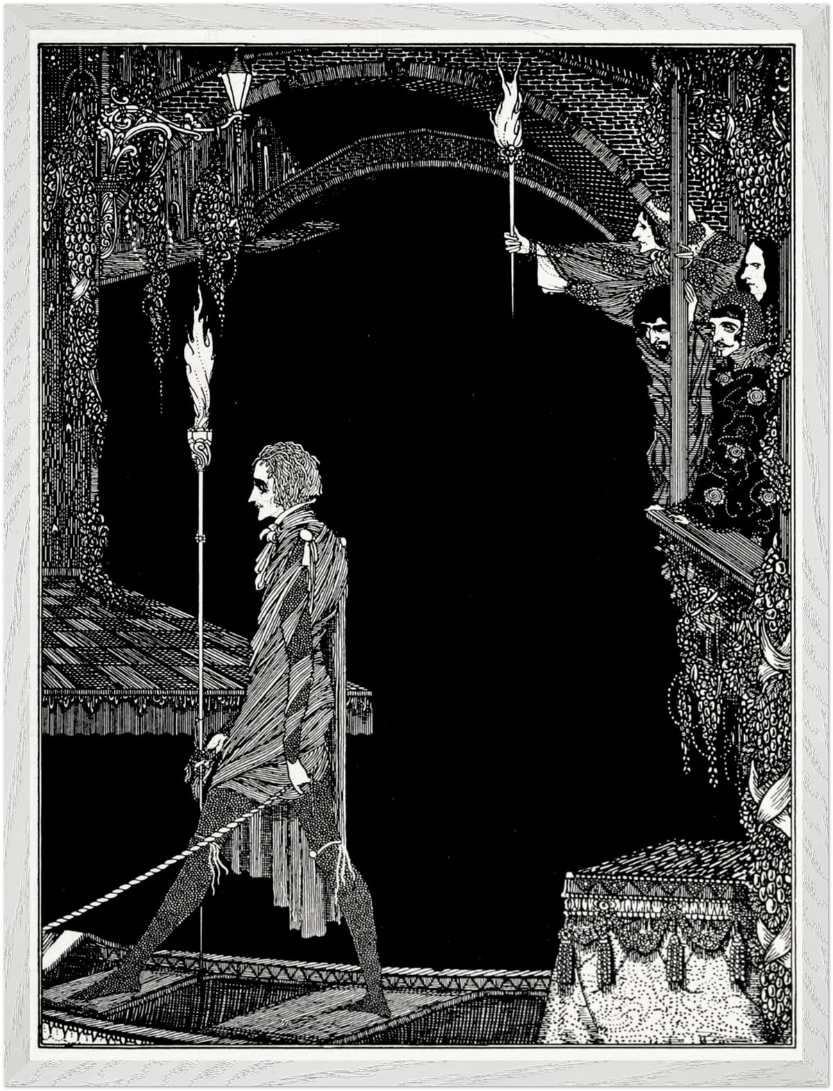 Myself No Power by Harry Clarke in a light grey frame with a white mount