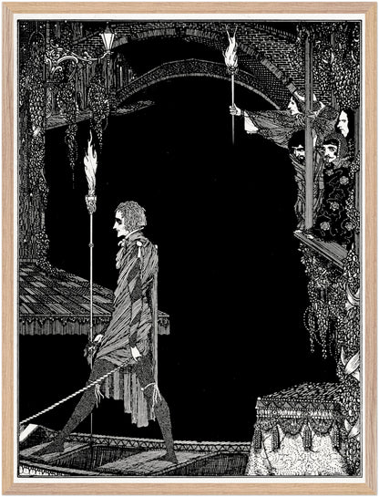 Myself No Power by Harry Clarke in a pale oak frame without a mount