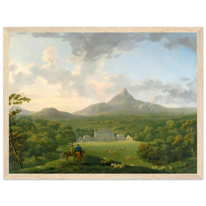 Powerscourt by George Barret in a natural oak frame