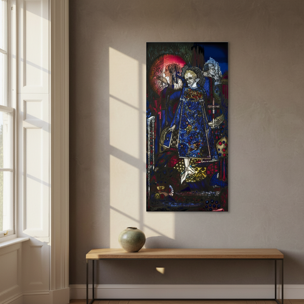 The Song of the Mad Prince (1917) – Harry Clarke Canvas Art Print (view 5)