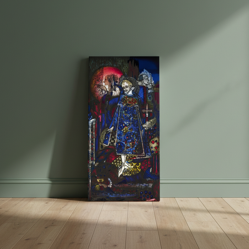The Song of the Mad Prince (1917) – Harry Clarke Canvas Art Print (view 6)