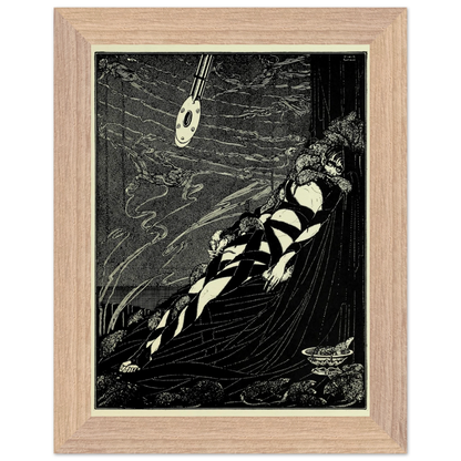 Swarmed Upon Me by Harry Clarke in a wide oak frame with a cream mount