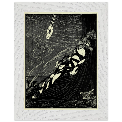 Swarmed Upon Me by Harry Clarke in a wide white frame with a cream mount