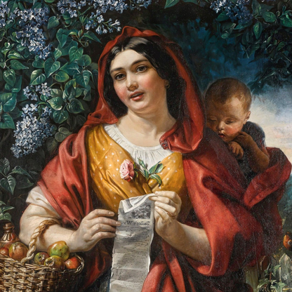 The Ballad Seller by Irish Artist Daniel Maclise Art Print – Irish wall art print | Buy Irish Art