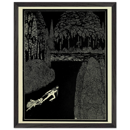 Toilsome Journey by Harry Clarke in a dark grey frame with a cream mount