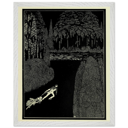 Toilsome Journey by Harry Clarke in a white frame with a cream mount