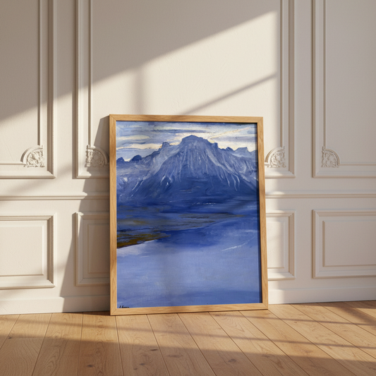 Twilight, Lake Geneva – Sir John Lavery Art Print (view 2)